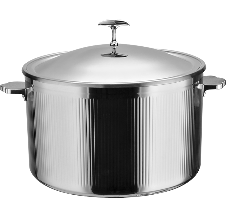 Pot à soupe chaude Yapamit Tri-ply Circle pour hôtel-restaurant