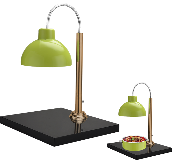 Lampe chaude circulaire Yapamit avec base en bois pour restaurant d'hôtel 