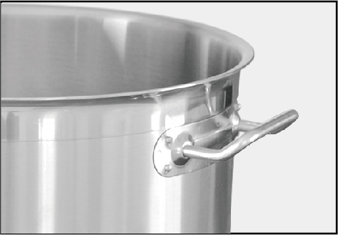 Yapamit X2775 Pot en acier inoxydable à corps haut de style 05 avec fond composé