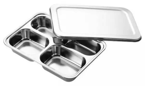 Grande vaisselle en acier inoxydable (avec couvercle S/S)